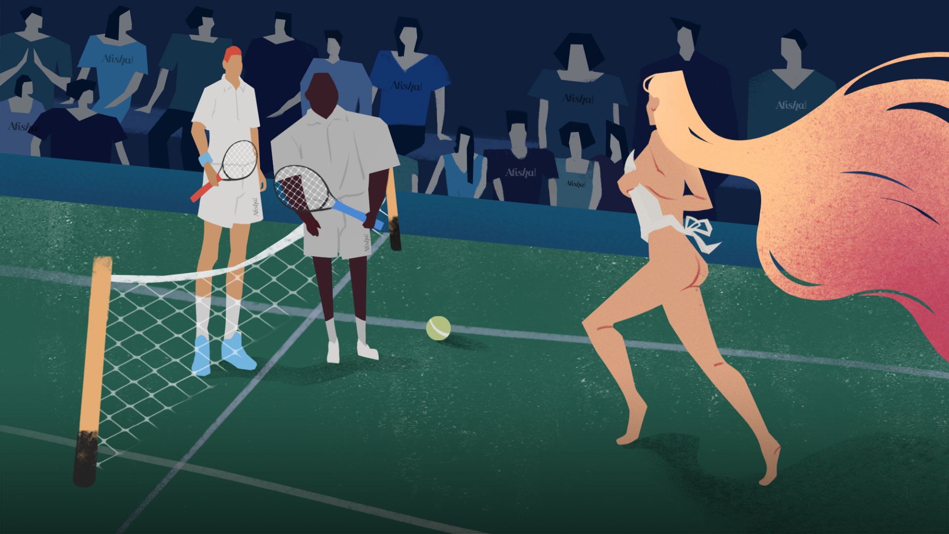 Голые и смешные: зачем обнажённые люди выбегают на теннисные корты  Уимблдона | Афиша Лондон